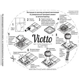 Роторная вентиляция с универсальным проходным элементом d110мм, h-550мм утепленная, черная