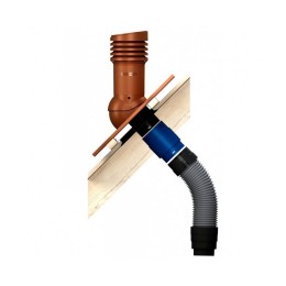 Е-26-2 Вентвыход коричневый D125 H-447 изолированный для кровли из металлочерепицы