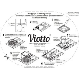 Выход вентиляции канализации для мягкой кровли при монтаже 469\370\423 кирпичный