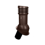 125/110 h500 изолированный коричневый E10-2 с проходным элементом для мягкой и фальцевой кровли