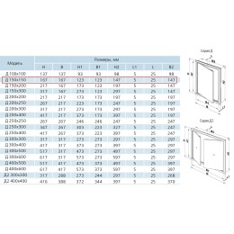 Л 15х15 Люк-дверца ревизионная 