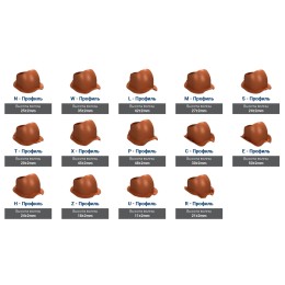 150/500 неизолированный терракотовый К65-7 с вентилятором для кровли из металлочерепицы