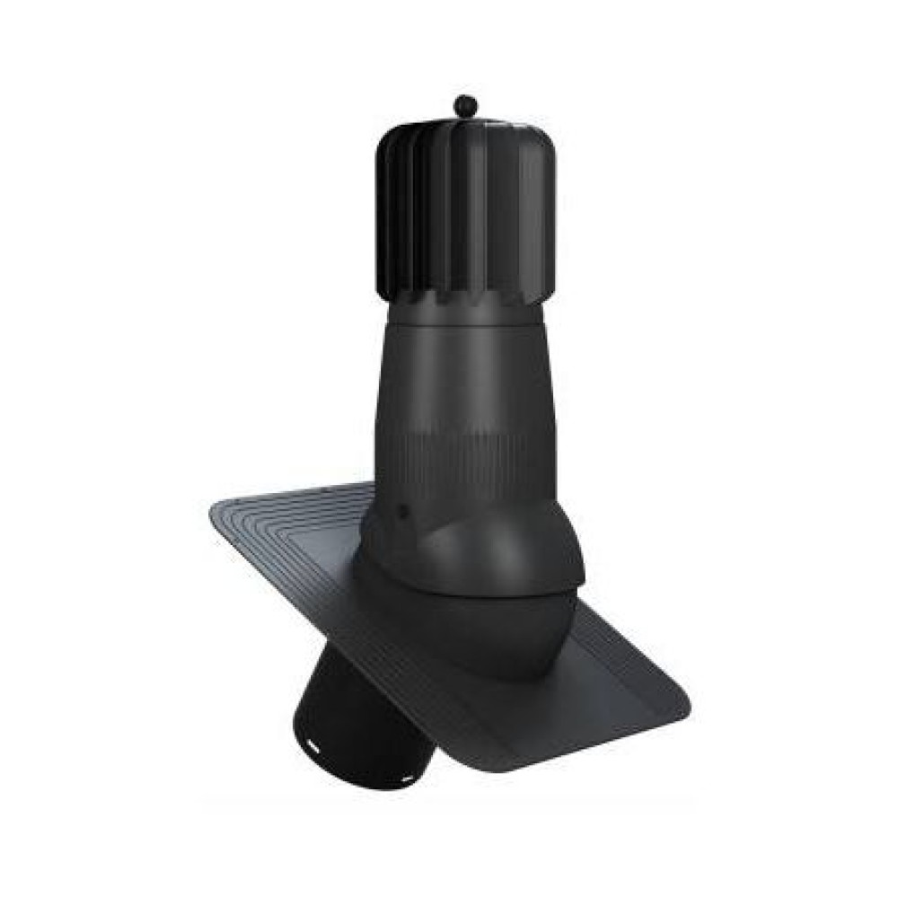 T01-AL-L-8 Вентвыход роторный антрацит неизолированный D150 Н 492,5 мм для гибкой битумной кровли (при монтаже)