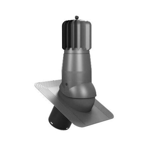 T01-AL-L-1 Вентвыход роторный серый неизолированный D150 Н 492,5 мм для гибкой битумной кровли (при монтаже)