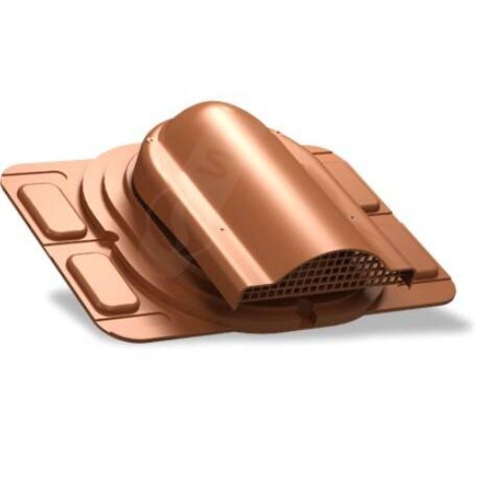 P-20-7 терракотовый вентилятор подкровельного пространства для низкопрофильных (до 35 мм) металлических кровельных покрытий