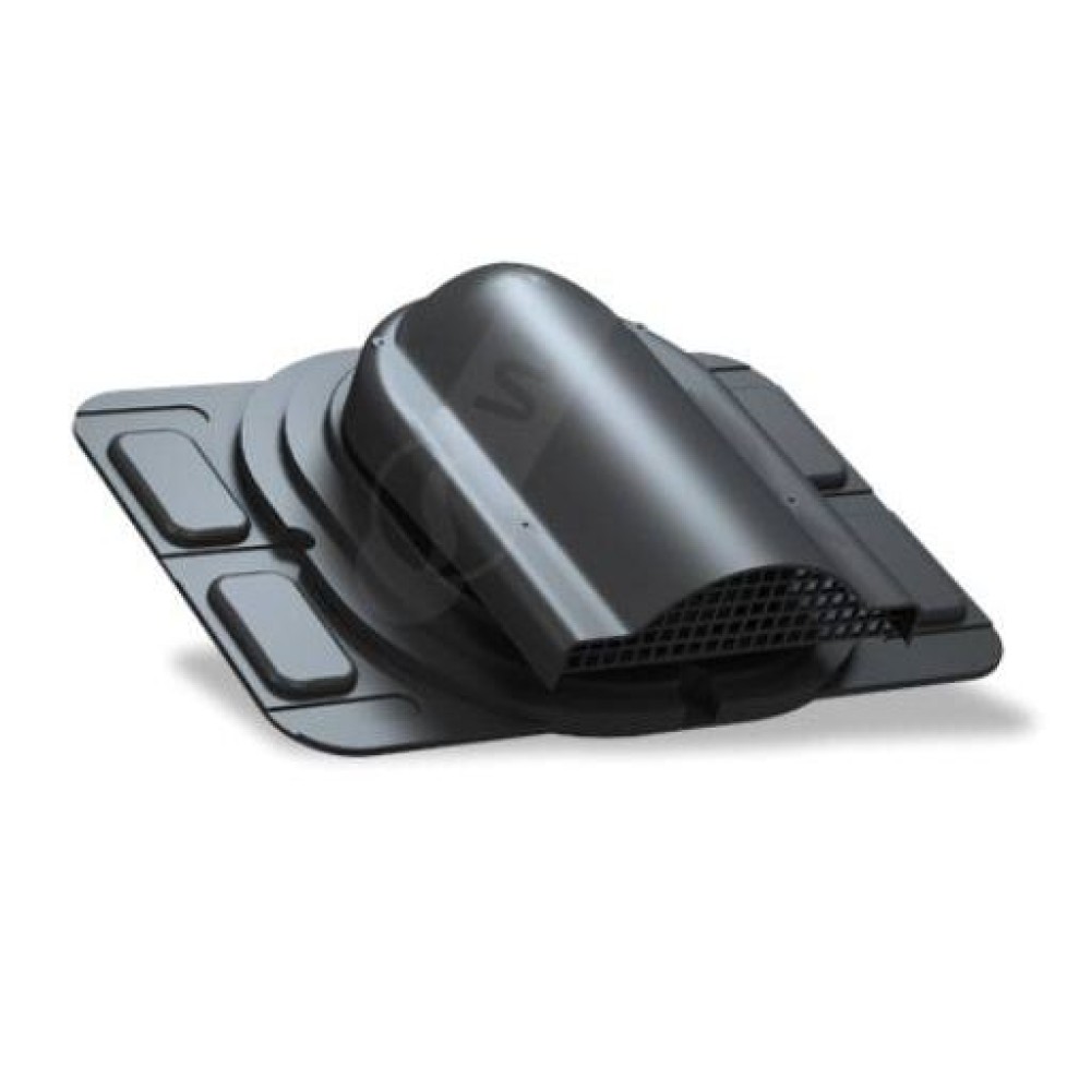 P-20-6 черный вентилятор подкровельного пространства для низкопрофильных (до 35 мм) металлических кровельных покрытий