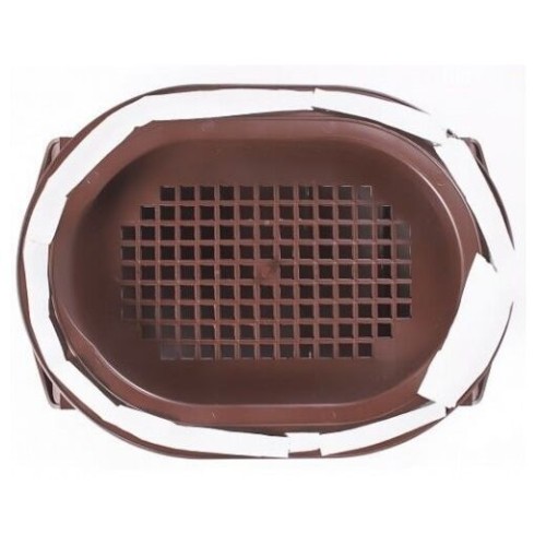 Вентилятор подкровельного пространства для готовой мягкой и фальцевой кровли, черепаха 352/250/115 шоколад