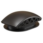 Вентилятор подкровельного пространства для готовой мягкой и фальцевой кровли, черепаха 352/250/115 черный