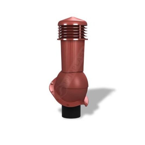 125/110 h500 неизолированный красный К94-4 с проходным элементом для кровли из металлочерепицы