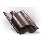 P-60-10 темно-коричневый вентилятор подкровельного пространства для керамической и цементно-песчаной черепицы