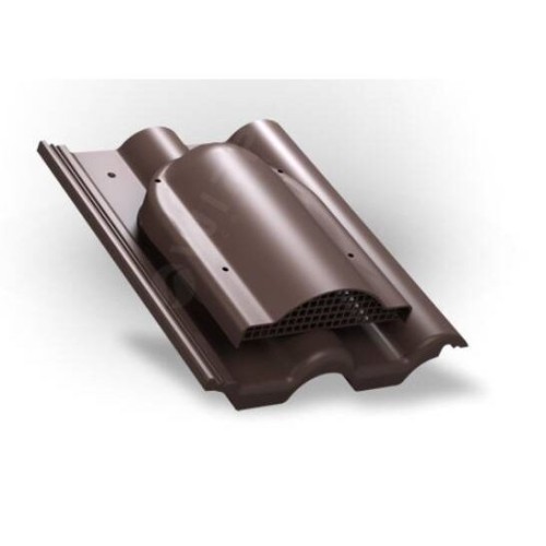 P-60-10 темно-коричневый вентилятор подкровельного пространства для керамической и цементно-песчаной черепицы