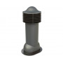 Труба вентиляционная для готовой мягкой и фальцевой кровли d110мм, h-550мм не утепленная, серый графит