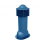 Труба вентиляционная для готовой мягкой и фальцевой кровли d110мм, h-550мм не утепленная, синяя
