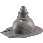 Антенный выход для мягкой кровли при монтаже 335\250\292 серый графит