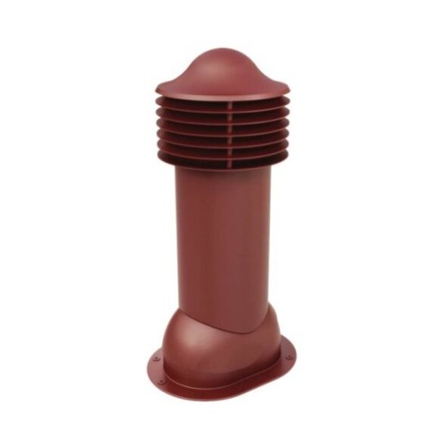 Труба вентиляционная для готовой мягкой и фальцевой кровли d110мм, h-550мм утепленная, красное вино