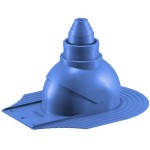 Антенный выход для мягкой кровли при монтаже 335\250\292 синий