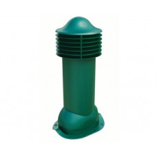 Труба вентиляционная для металлочерепицы d125\110мм, h-650мм утепленная, зеленый мох