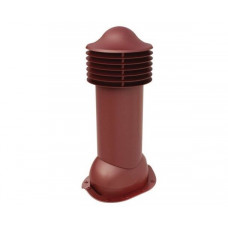 Труба вентиляционная для металлочерепицы d150мм, h-650мм утепленная, красное вино