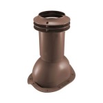 Выход вентиляции канализации для металлочерепицы 335\250\423 шоколад