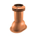 Выход вентиляции канализации для готовой мягкой и фальцевой кровли 335\250\423 кирпичный