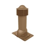 Труба вентиляционная с универсальным проходным элементом d150мм, h-650мм утепленная, кирпичная