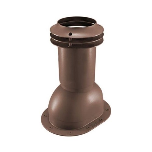 Выход вентиляции канализации для готовой мягкой и фальцевой кровли 335\250\423 шоколад