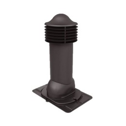 Труба вентиляционная с универсальным проходным элементом d110мм, h-550мм не утепленная, коричневая