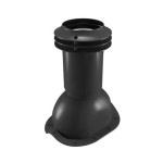 Выход вентиляции канализации для металлочерепицы 335\250\423 черный