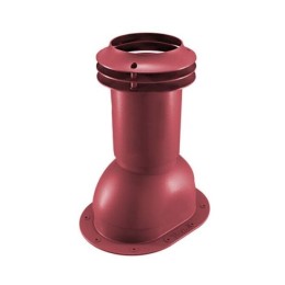 Выход вентиляции канализации для готовой мягкой и фальцевой кровли 335\250\423 красное вино