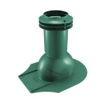 Выход вентиляции канализации для мягкой кровли при монтаже 469\370\423 зеленый мох