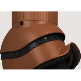 Е-30-6 Вентвыход черный D150 H-490 изолированный для кровли из металлочерепицы