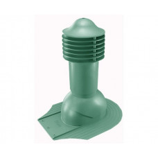 Труба вентиляционная для мягкой кровли при монтаже d125\110мм, h-650мм не утепленная, зеленый мох