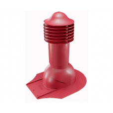Труба вентиляционная для мягкой кровли при монтаже d150мм, h-650мм не утепленная, красное вино