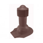 Труба вентиляционная для мягкой кровли при монтаже d110мм, h-550мм утепленная, шоколад