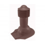Труба вентиляционная для мягкой кровли при монтаже d110мм, h-550мм утепленная, шоколад