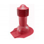Труба вентиляционная для мягкой кровли при монтаже d110мм, h-550мм не утепленная, красное вино