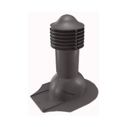 Труба вентиляционная для мягкой кровли при монтаже d110мм, h-550мм не утепленная, коричневая