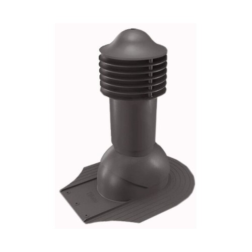 Труба вентиляционная для мягкой кровли при монтаже d110мм, h-550мм утепленная, коричневая