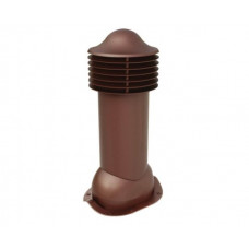 Труба вентиляционная для металлочерепицы d125\110мм, h-650мм утепленная, шоколад