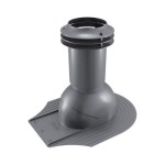 Выход вентиляции канализации для мягкой кровли при монтаже 469\370\423 серый графит