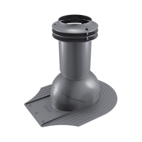 Выход вентиляции канализации для мягкой кровли при монтаже 469\370\423 серый графит