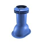 Выход вентиляции канализации для готовой мягкой и фальцевой кровли 335\250\423 синий