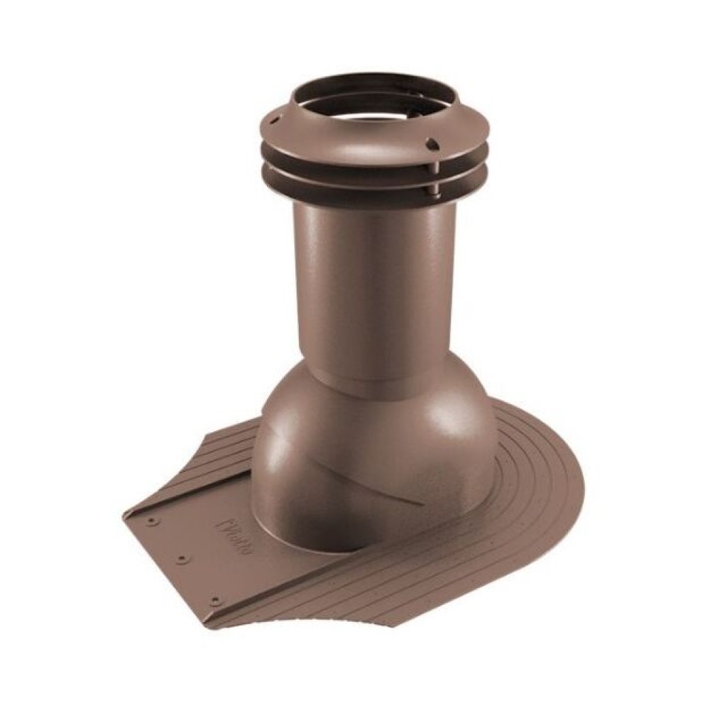 Выход вентиляции канализации для мягкой кровли при монтаже 469\370\423 шоколад