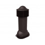 Труба вентиляционная для металлочерепицы d110мм, h-550мм утепленная, коричневая