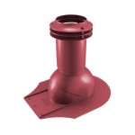 Выход вентиляции канализации для мягкой кровли при монтаже 469\370\423 красное вино