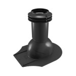 Выход вентиляции канализации для мягкой кровли при монтаже 469\370\423 черный