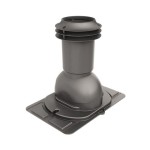 Выход вентиляции канализации с универсальным проходным элементом 460\334\445 коричневый
