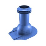 Выход вентиляции канализации для мягкой кровли при монтаже 469\370\423 синий