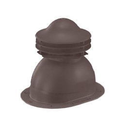 Универсальный выход вентиляции для готовой мягкой и фальцевой кровли 352\250\293 шоколад