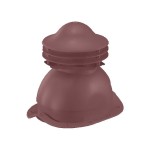 Универсальный выход вентиляции для металлочерепицы 352\250\293 красное вино